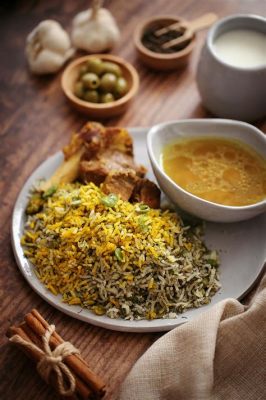 Isfahan Baghali Polo: Indulge Your Palate with this Aromatic Saffron-Infused Rice Dish Featuring Tender Herbs and Delectable Fava Beans